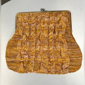 Anthropologie Miss Albright crochet knit clutch bag